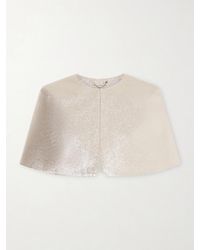 Emilia Wickstead - Domie Cloqué Cape - Lyst