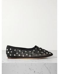 Loeffler Randall - Landon Studded Mesh Ballet Flats - Lyst