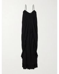 Zimmermann - Valiant Floating Draped Jersey Maxi Dress - Lyst
