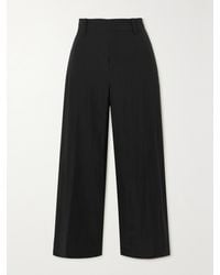 Vince - Cropped Tencel Lyocell-Blend Straight-Leg Pants - Lyst