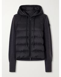 Moncler - Ribbed Wool And Quilted Shell Down Cardigan - Lyst