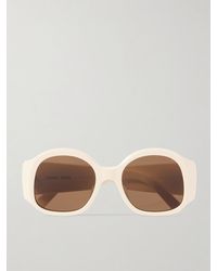 Celine - Maxi Triomphe Round-Frame Acetate Sunglasses - Lyst