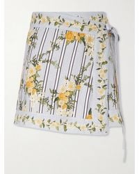 Agua Bendita - Luna Valle Printed Linen Pareo - Lyst