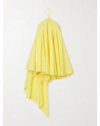 Jacquemus - Courte Asymmetric Cotton-Blend Crepon Halterneck Dress - Lyst