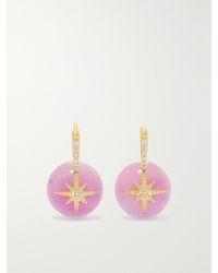 Sydney Evan - Starburst 14-Karat, Opal And Diamond Earrings - Lyst