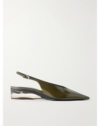 Alaïa - 30 Patent-Leather Slingback Pumps - Lyst