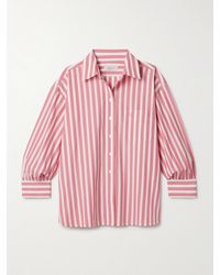 Suzie Kondi - Kappa Striped Cotton-Poplin Shirt - Lyst