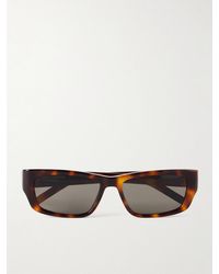 Saint Laurent - Sl M182 Jazz Cassadre-Embellished Square-Frame Recycled Acetate Sunglasses - Lyst