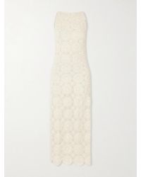 Escvdo - Siula Crocheted Cotton Halterneck Maxi Dress - Lyst