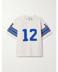 Sea - Finnley T-Shirt Aus Baumwoll-Jersey Mit Distressed-Details Und Applikationen - Lyst