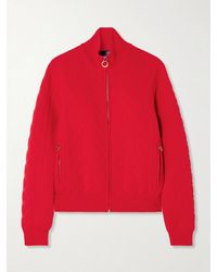 Fusalp - Nuria Jacquard-Knit Wool-Blend Turtleneck Cardigan - Lyst