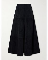 Altuzarra - Jupe Midi En Daim Varda - Lyst