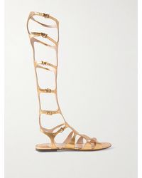 Tom Ford - Paradise Lizard-Effect Leather Sandals - Lyst