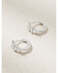 Suzanne Kalan - 18-Karat Diamond Hoop Earrings - Lyst