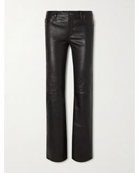 FRAME - Rodeo Leather Bootcut Pants - Lyst