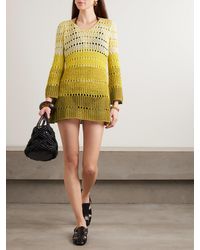 white christmas dresses Ayse Beige Crochet Mini Dress - US 8