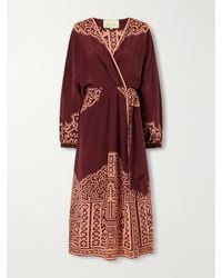 Johanna Ortiz - Heatborne Printed Silk Wrap Maxi Dress - Lyst
