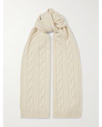Loro Piana - Cable-Knit Cashmere Scarf - Lyst
