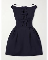 ShuShu/Tong - Bow Cut-Out Sleeveless Wool Mini Dress - Lyst