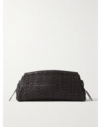 STAUD - Maude Woven Leather Clutch - Lyst