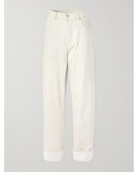 Bottega Veneta - Appliquéd High-Rise Wide-Leg Jeans - Lyst