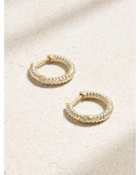 Yvonne Léon - 9-Karat And Diamond Hoop Earrings - Lyst
