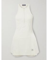 adidas By Stella McCartney - Set Aus Tennis-Kleid Und Shorts Aus Recyceltem Stretch-Material Mit Perforationen - Lyst