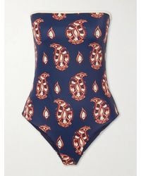 Johanna Ortiz - Alta Mar Printed Strapless Swimsuit - Lyst