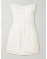 Zimmermann - Rebellion Strapless Cotton Mini Dress - Lyst