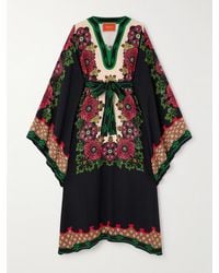 La DoubleJ - Karis Printed Crepe Kaftan - Lyst
