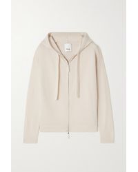 Allude Wool And Cashmere-blend Hoodie - White