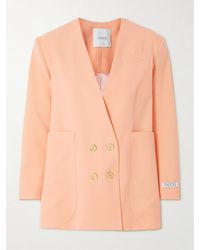 Patou - Double-Breasted Wool-Blend Twill Blazer - Lyst