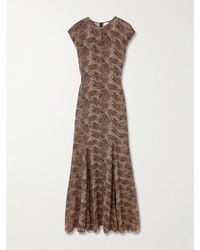 TOVE - Vanja Zebra-Print Stretch-Crepe Maxi Dress - Lyst