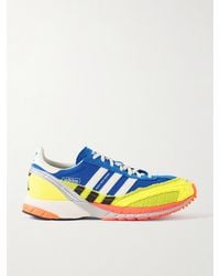 adidas Originals - Bad Bunny Adizero Sl 72 Suede And Mesh-Trimmed Shell And Leather Sneakers - Lyst