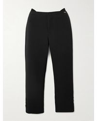 Victoria Beckham - Cropped Crepe Flared Pants - Lyst