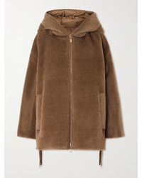 Max Mara - The Cube Olivia Hooded Reversible Alpaca And Wool-Blend And Quilted Shell Down Jacket - Lyst