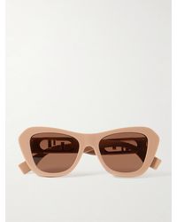 Fendi - O'Lock Cat-Eye Acetate And-Tone Sunglasses - Lyst