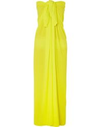 Norma Kamali Paréo En Jersey Stretch Ernie - Jaune