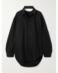 Balenciaga - Cotton-Poplin Mini Shirt Dress - Lyst
