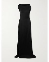 Victoria Beckham - Draped Satin-Crepe Gown - Lyst