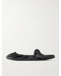 Zimmermann - Carousel Knotted Leather Ballerina Flats - Lyst