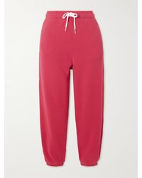 Polo Ralph Lauren - Jogginghose Aus Jersey Aus Einer Baumwollmischung Mit Stickerei - Lyst
