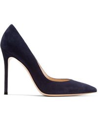 Gianvito Rossi 100 Suede Pumps - Blue