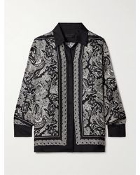 Nili Lotan - Alfie Bandana-Print Silk-Twill Shirt - Lyst