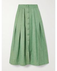 D'Estree - Irving Maxirock Aus Twill Mit Falten - Lyst