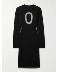 Givenchy - Kleid Aus Stretch-Strick Mit Cut-Out Und Verzierungen - Lyst
