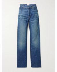 FRAME - The Bow High-Rise Wide-Leg Jeans - Lyst