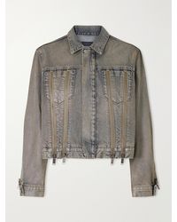 Haikure - Medea Ziggy Zip-Detailed Denim Jacket - Lyst