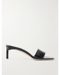 Tom Ford - T Mule 55 Croc-Embossed Leather Sandals - Lyst