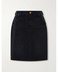 Willy Chavarria - Bad Girl Faded Denim Knee-Lenght Skirt - Lyst